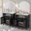 60" Modern Bathroom Vanity Set with Double Vanities (Separate), Double Ceramic Sinks-318631542-318631543