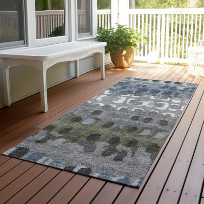 Machine Washable Indoor/Outdoor Chantille ACN2529 Geometric Rug