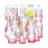 Bud Vase Set of 25, Glass Bud Vases in Bulk, Small Vases for Mini Flower Vase Set, Cute Vintage Glass Vases Set-1346245502