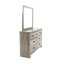 Commode de chambre à coucher 7 tiroirs DRESSER en chêne gris, commode moderne