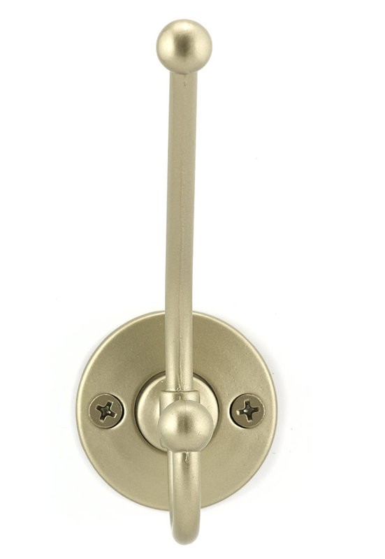 Classic Metal Wall Hook, Matte Nickel