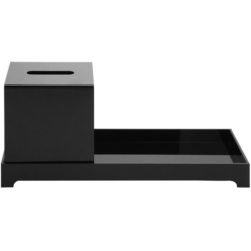 Bathroom Accessory Tray, Black