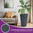 28" Weather-Resistant Tall Planter Box Modern Minimalist Large Flower Pot Planters