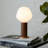 Walnut Knuckle Table Lamp With Enno