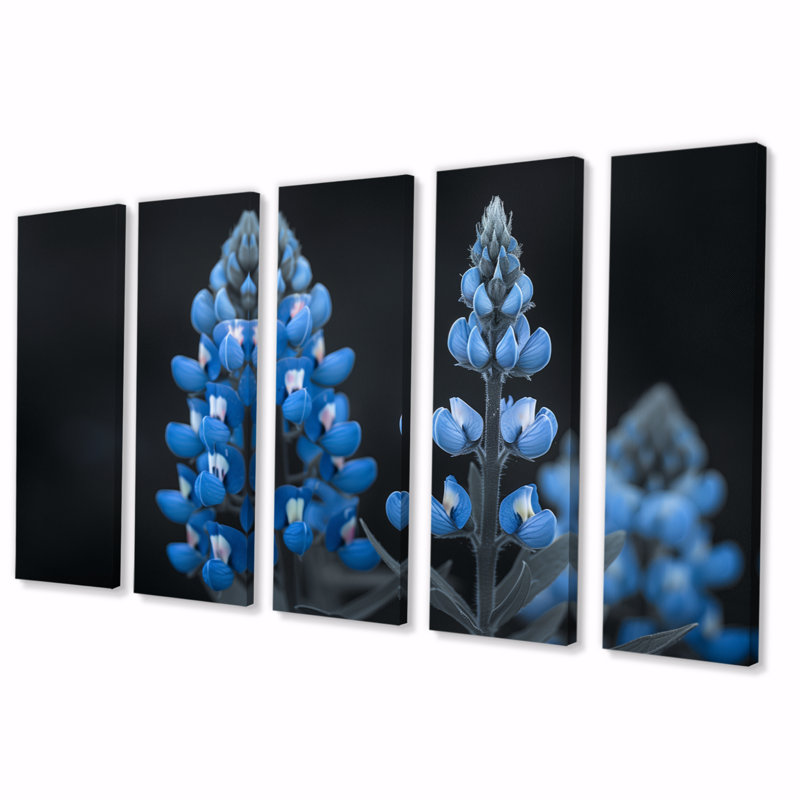 Ensemble de décorations murales bleues bleues bleues Peaceful Summer Meadows - Blue Bonnets, H 28 po x l 60 po