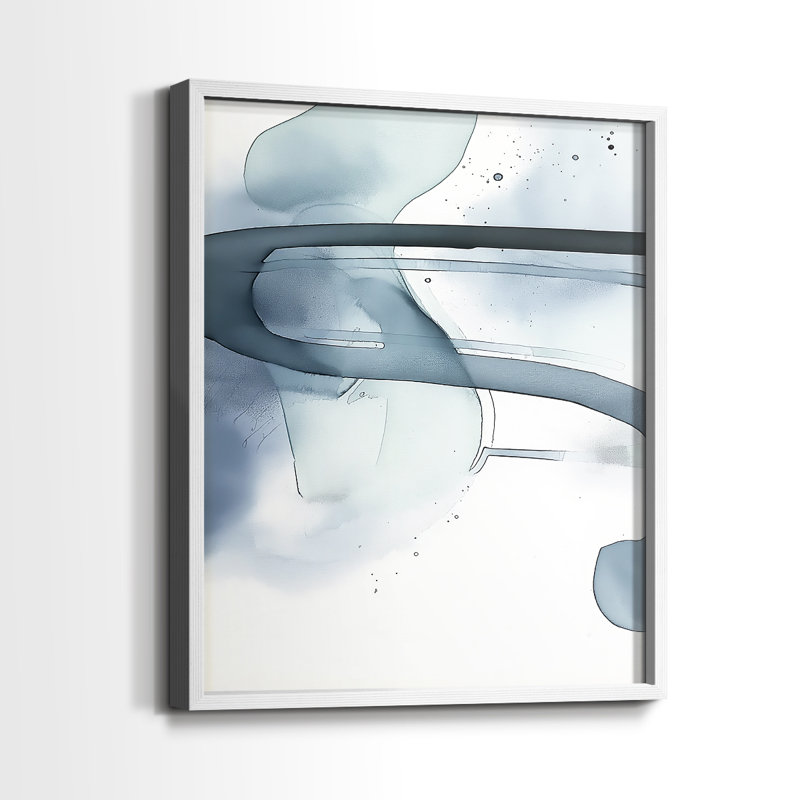 "ABSTRACT Series DCCXL" par J Paul, Blanc / Blanc, H 15 po x l 12 po