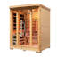 3 Person Hybrid Sauna With Traditional & Full Spectrum Infrared Complete Heat