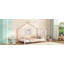 Lit plateforme simple en métal-865431414