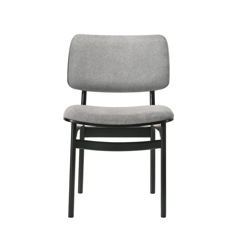 Chaise d'appoint Windsor, Noir/gris
