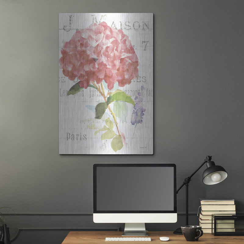  «Maison Des Fleurs 6 C» par Danhui Nai, art mural en métal, H 36 po x l 24 po