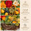 Grande couronne de récolte 24 po avec poires, citrouilles et tournesols d'automne automne