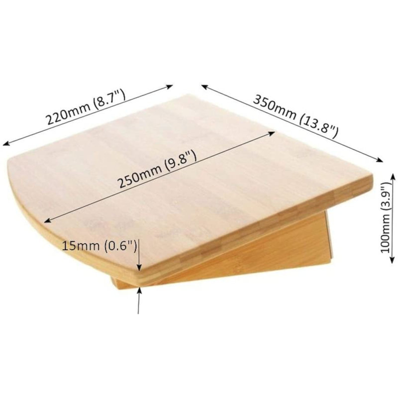 Chee Bamboo Solid Wood Accent Shelf, 31 mm