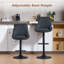 Upholstered Adjustable Height Counter Stool-983567169