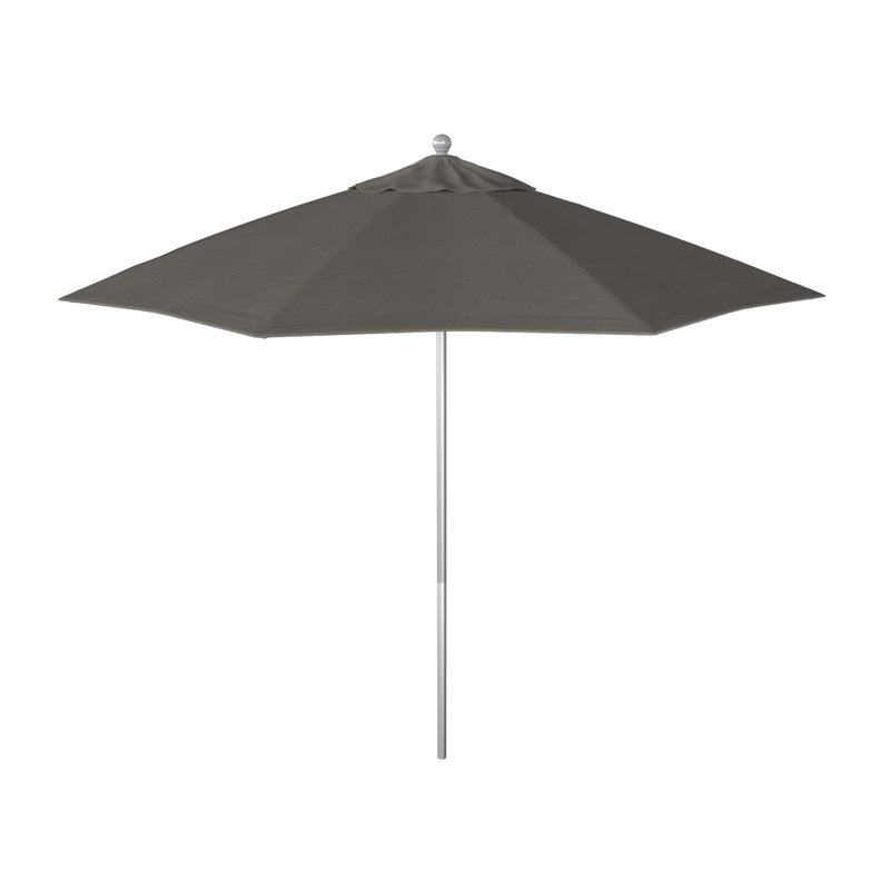 Parasol de marché 9 pi Yadira, Toile gris anthracite Sunbrella®