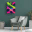 Art mural sur toile tendue - motif mural «Jungle 13» de Wumples pour décor de salon, de chambre à coucher ou de bureau - 24 x 32