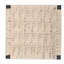 Ensemble de 2 tabourets de bar tissés avec dossier en corde de papier tissé pour îlot de cuisine (style B noir et blanc crème)-1131333001