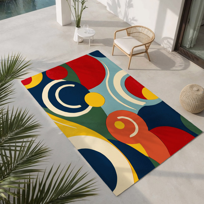 Bold Zing Indoor And Outdoor Area Rug, Rectangle 1 pi 6 po x 2 pi 6 po