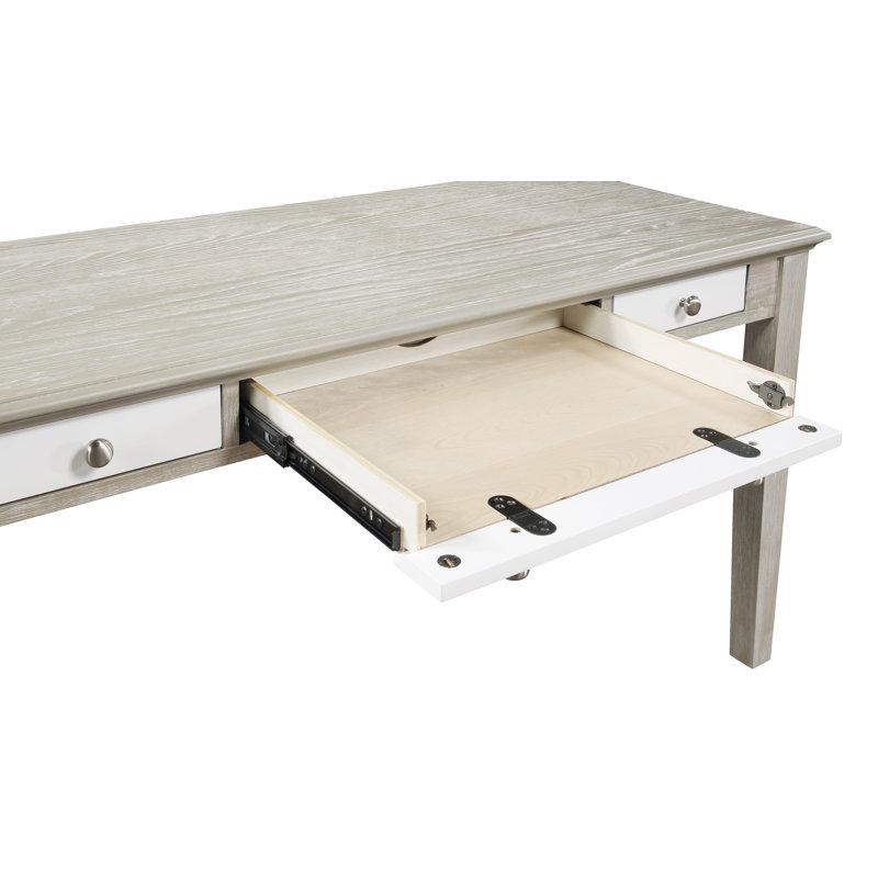 Samul Writing Desk, Gray Oak/White