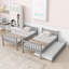 Twin Over Twin Bunk Bed With Trundle, Convertible Into Twin Size Beds-107092025