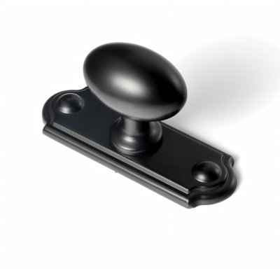 1.4" Length Oval Knob With Backplate  Multipack