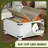 Farmhouse Coffee Table, 31.5" Square Coffee Table With Flip-Top Lids And Large Hidden Storage Compartment For Living Room-25502216