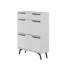 Armoire à chaussures élégante avec de nombreuses tablettes, finition blanche, 32,2 x 43,3 x 11,6 pouces | 100% panneau de particules enduit de mélamine, épaisseur: 0,7 pouce | Conception murale parfaite pour le rangement de vestibule peu encombrant-139596793