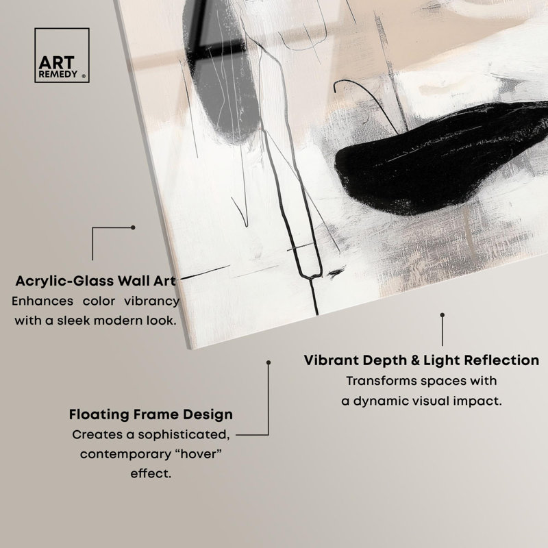 Lumina Neutralis I, impression sur toile, art minimaliste par Art Remedy, H 36 po x l 54 po