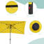 Parasol de marché rectangulaire 10 'x 6,5' avec manivelle-1905907470