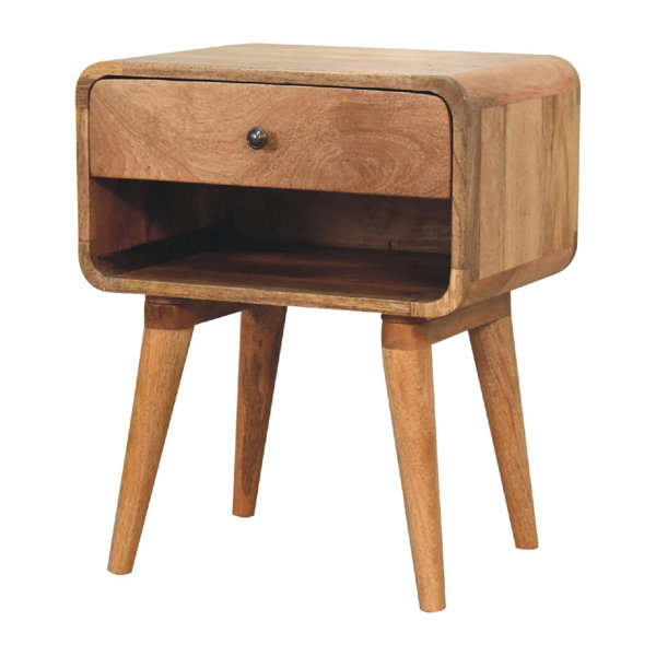 Union Rustic Holmestrand Solid Wood Bedside Table | Wayfair.co.uk