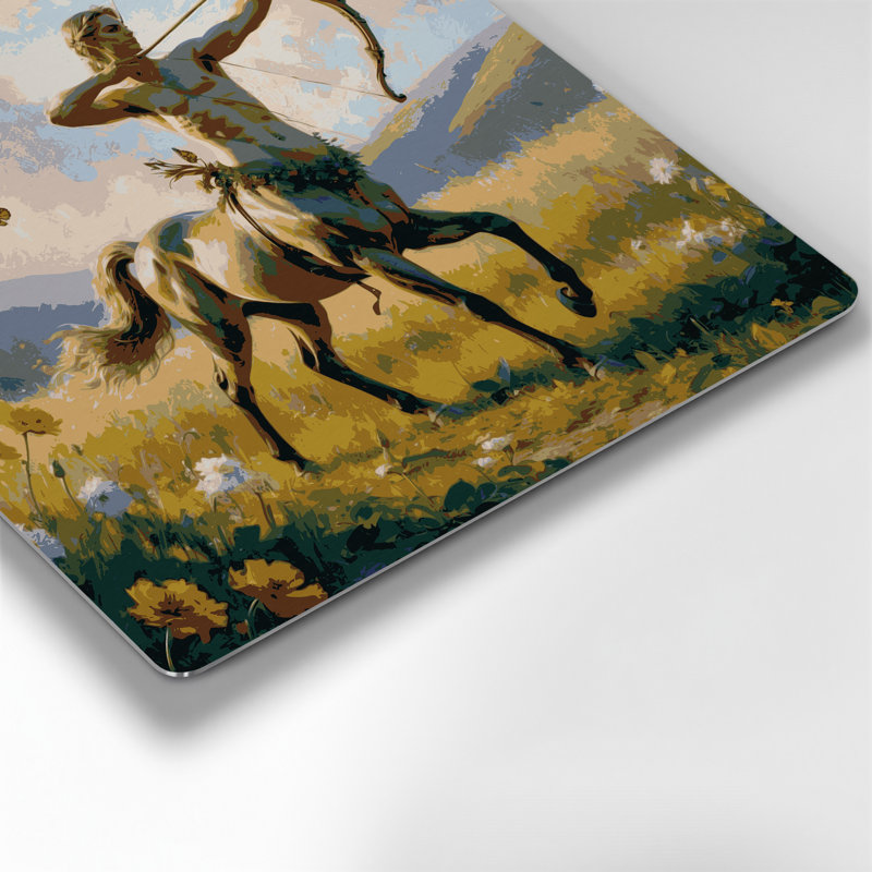 Art mural en métal Sci Fi Centaur archer in meadow
