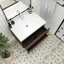 Meuble-lavabo simple avec plateau Gombach-186556008