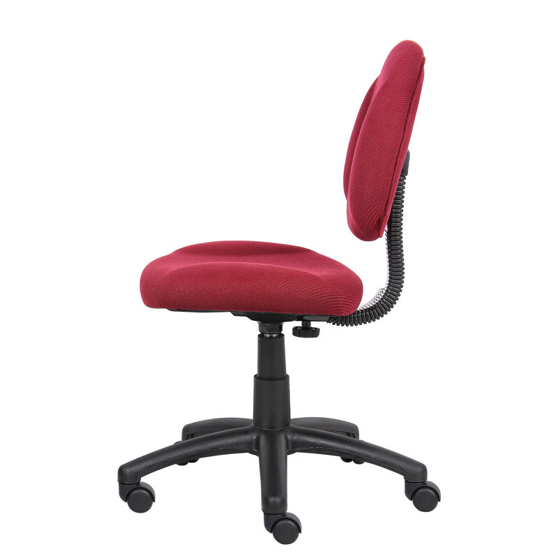 Task Chair, Burgundy Tweed, Not Included