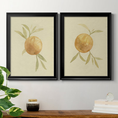 «Dappled Oranges I», reproduction encadrée de qualité supérieure - prête à être accrochée