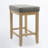 24 Inch Upholstered Extra-wide Cushion Wooden Kitchen Island Counter Height Barstools-1423106324
