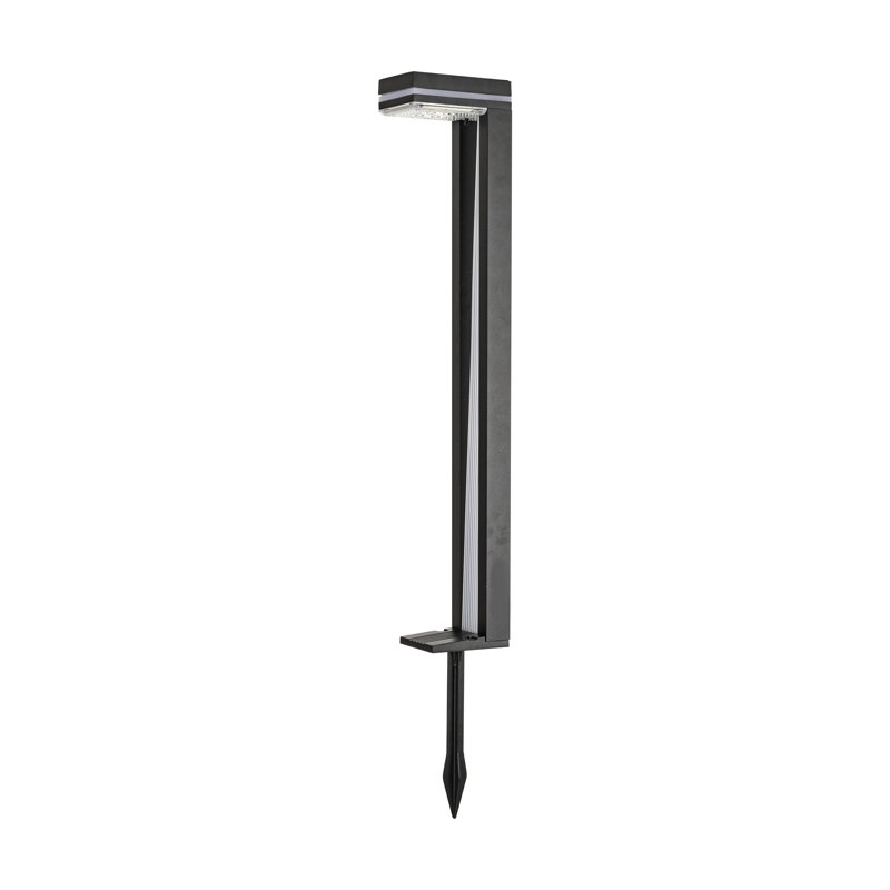 Sentry Modern Black Solar LED Pathway Lights with Blue Accent - 2 Pack