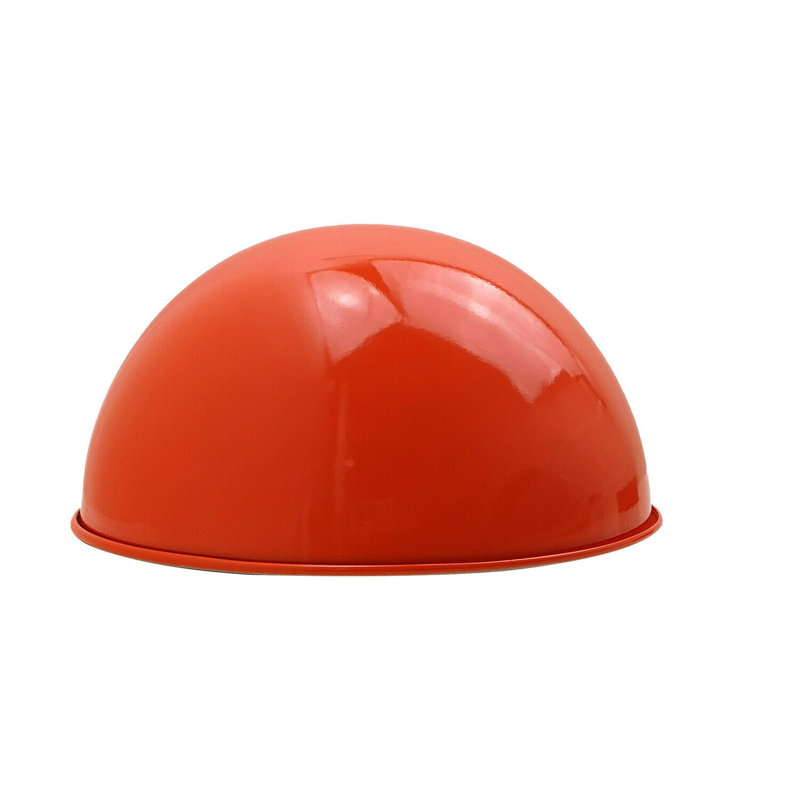 17cm H Metal Bowl Lamp Shade ( Screw On ), Orange