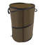 Poubelle en bois massif - 110,23 gallons