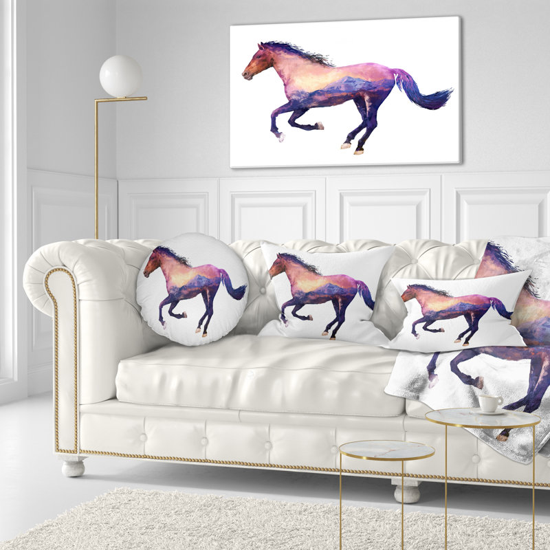 Coussin lombaire à double exposition animal cheval