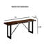 Banc en métal 1pc