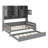 Wooden Daybed With Twin Size Trundle, And All-In-One Cabinet And Shelf-798391635-798391638