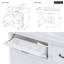 Meuble-lavabo blanc 36 po avec lavabo en céramique, tiroirs de rangement et portes à fermeture en douceur