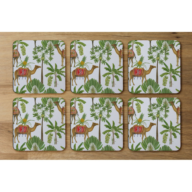 Square 6 Piece Coaster Set