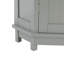 Armoire de salle de bain Armoire de rangement de coin triangulaire avec tablette ajustable-1325598346