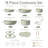 CAROTE 18-Piece Nonstick Cookware Set with Detachable Handle, Green