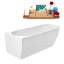 Baignoire autoportante 71 po avec plateau interne Streamline-101412750