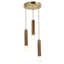 Luminaire suspendu en bois 3 lumières