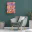 Art mural sur toile tendue - Noemi Ibarz «Fleurs au soleil», art mural pour salon, chambre à coucher ou bureau - 14 x 19