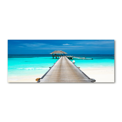 Wooden Pier - Wrapped Canvas Print