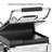 Waring 9.75'' Electric Grill Sandwich Maker & Panini Press with Lid