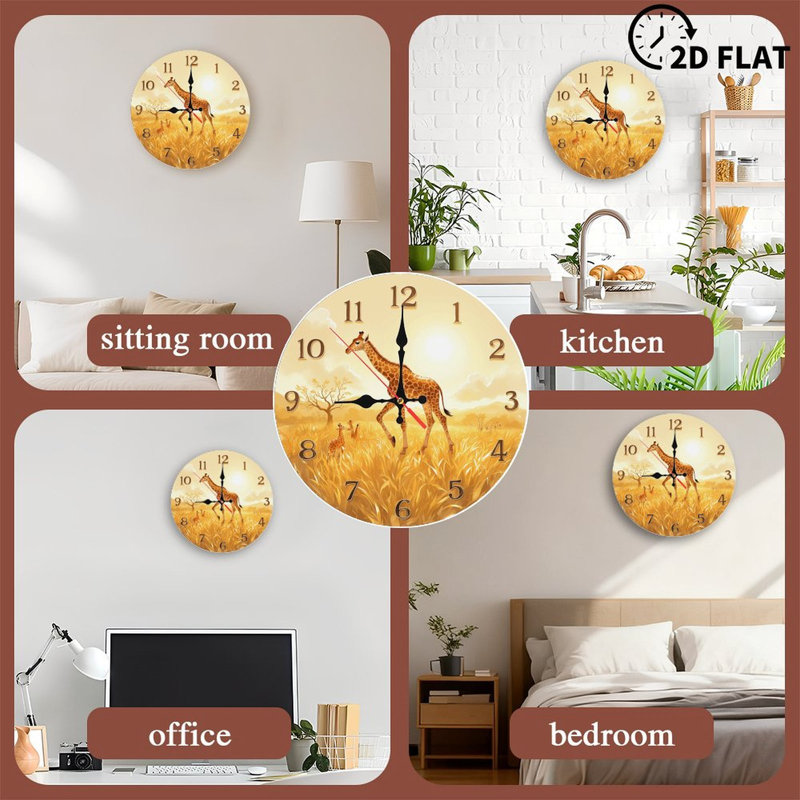 Horloge girafe